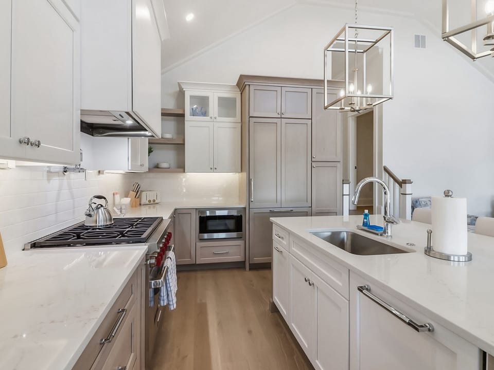 Kitchen area with modern amenities 