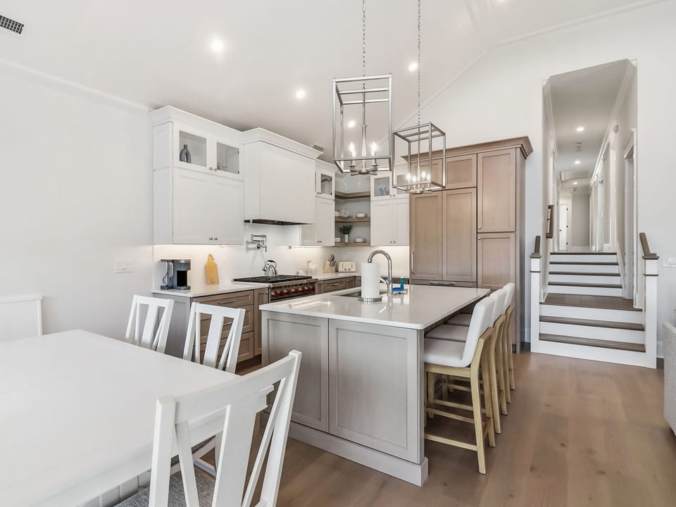 Dining area and kitchen area 
