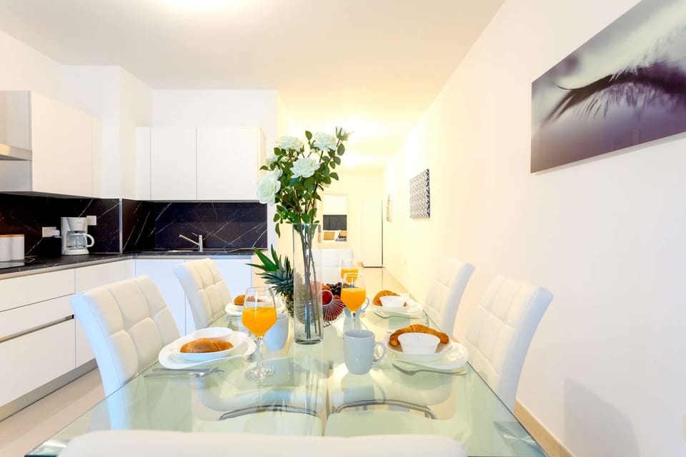 The dining area