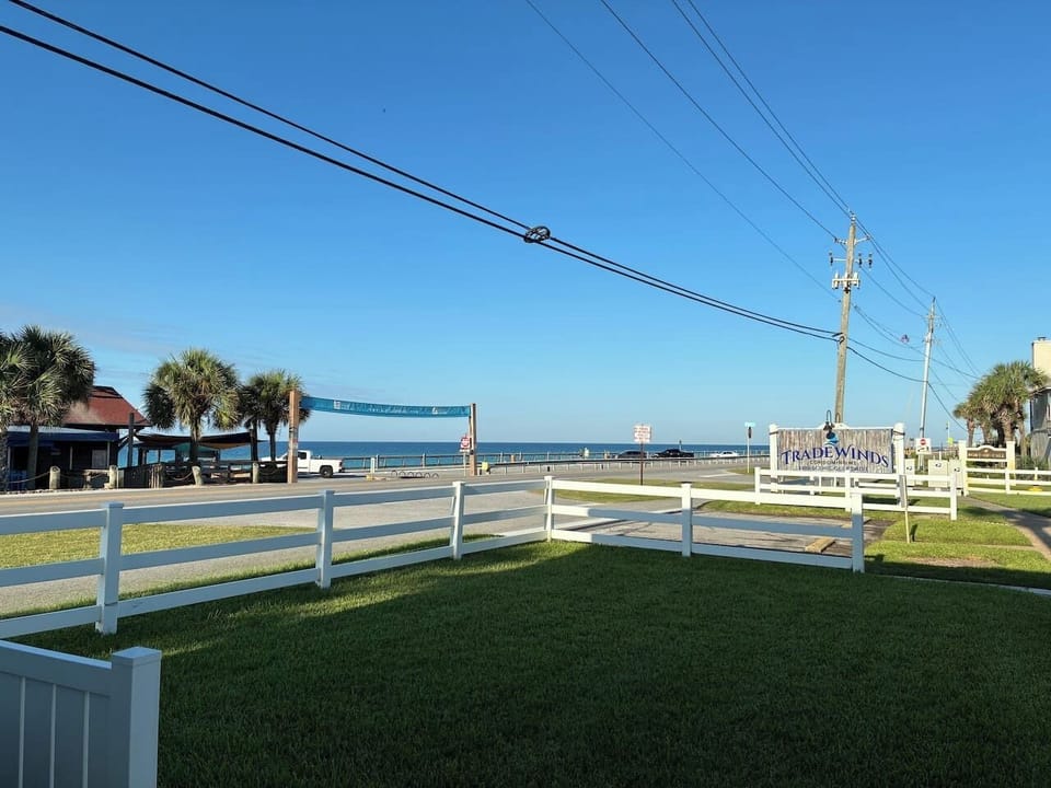 Beach View From Patio, just steps to the beach