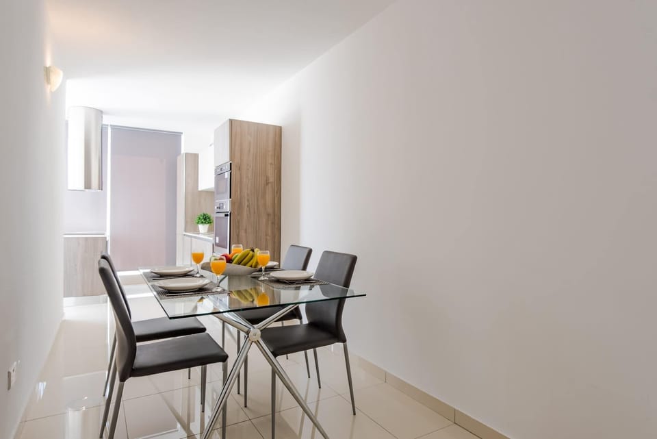 The dining area