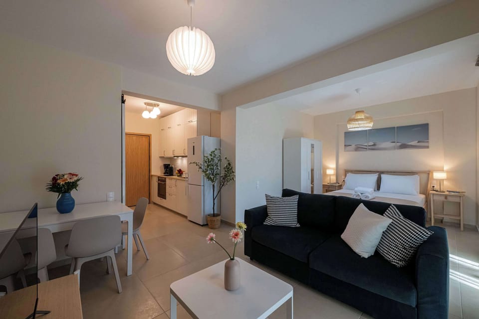 Open Living Space with Sofa and Dining Area