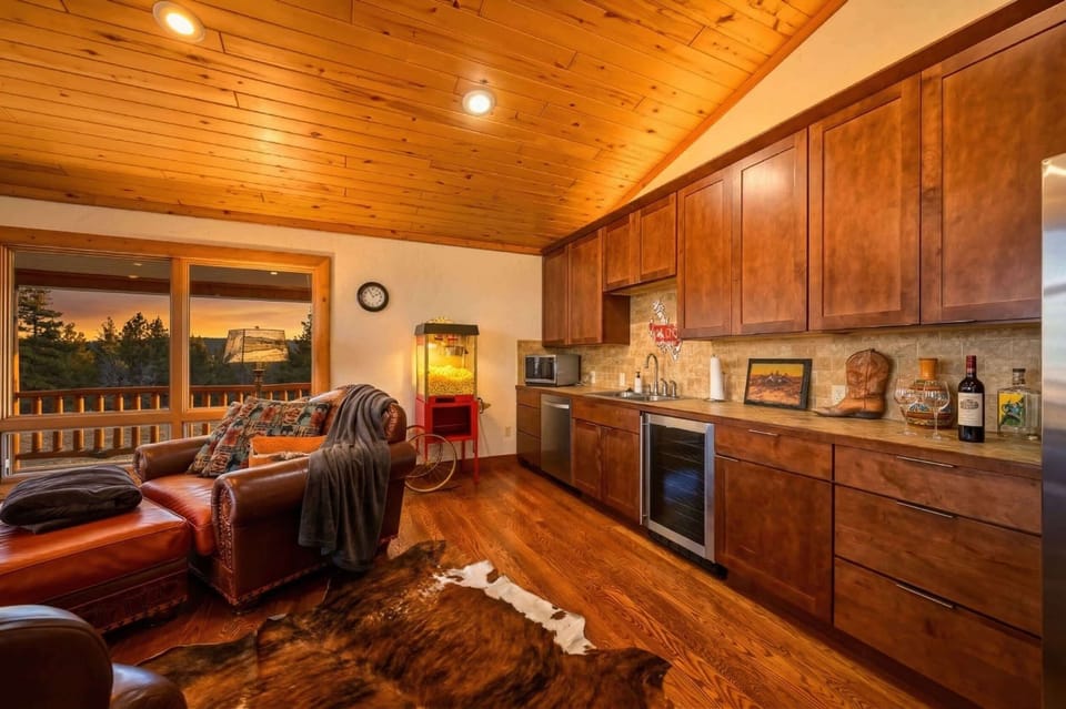 Beautiful cabinetry and generous prep space.