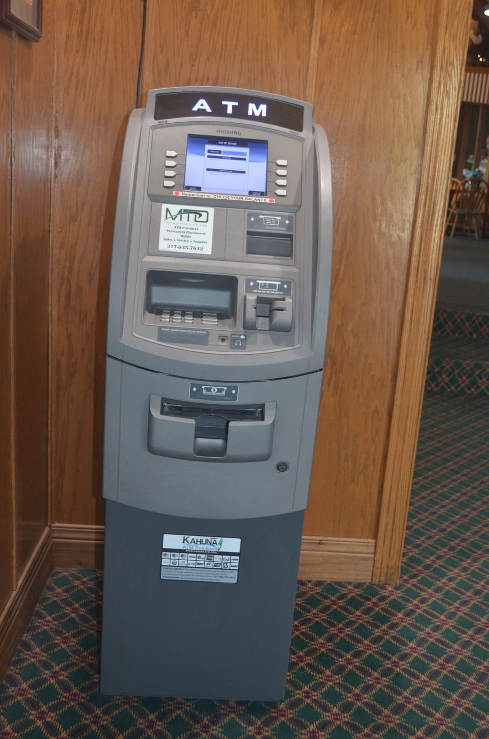 ATM/banking on site