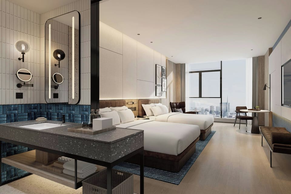 Premium Room, 2 Double Beds, City View