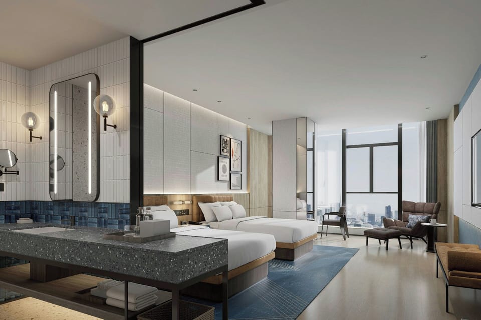 Premium Room, 2 Double Beds, City View