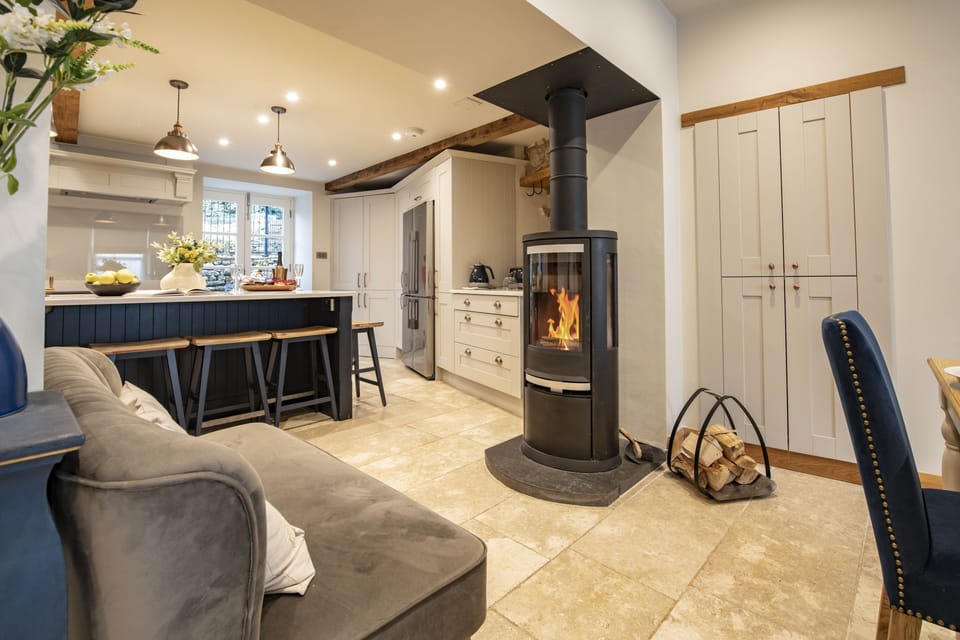 Ground floor: Enjoy the warmth from the wood burning stove