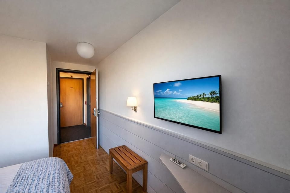 Desk, blackout drapes, iron/ironing board, free WiFi