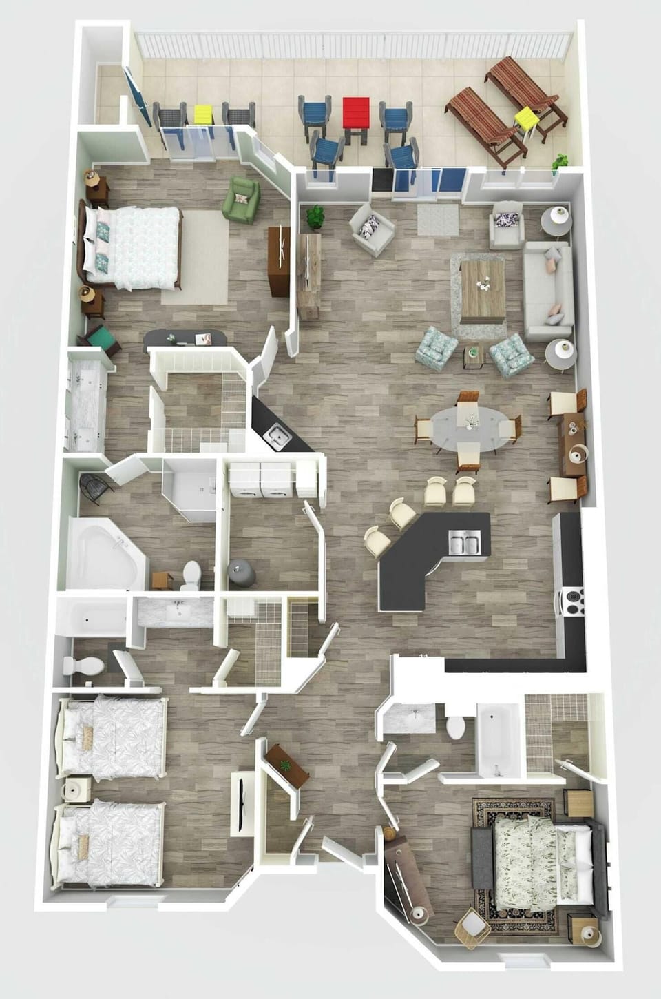 House | 3 bedrooms, high-speed internet