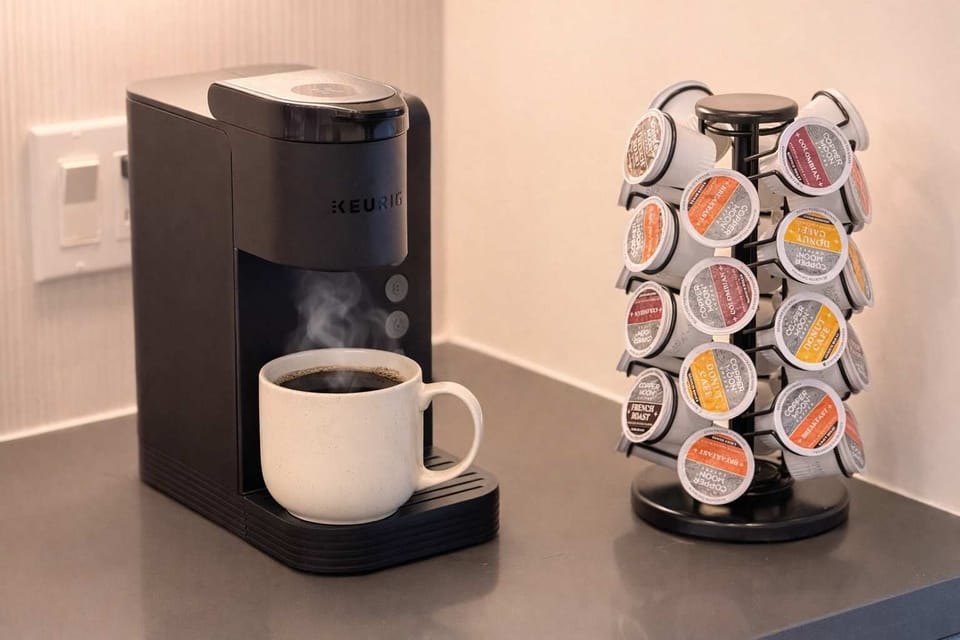 Start your mornings right — fresh coffee at your fingertips.