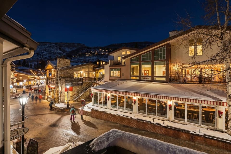 Vail Village at twilight