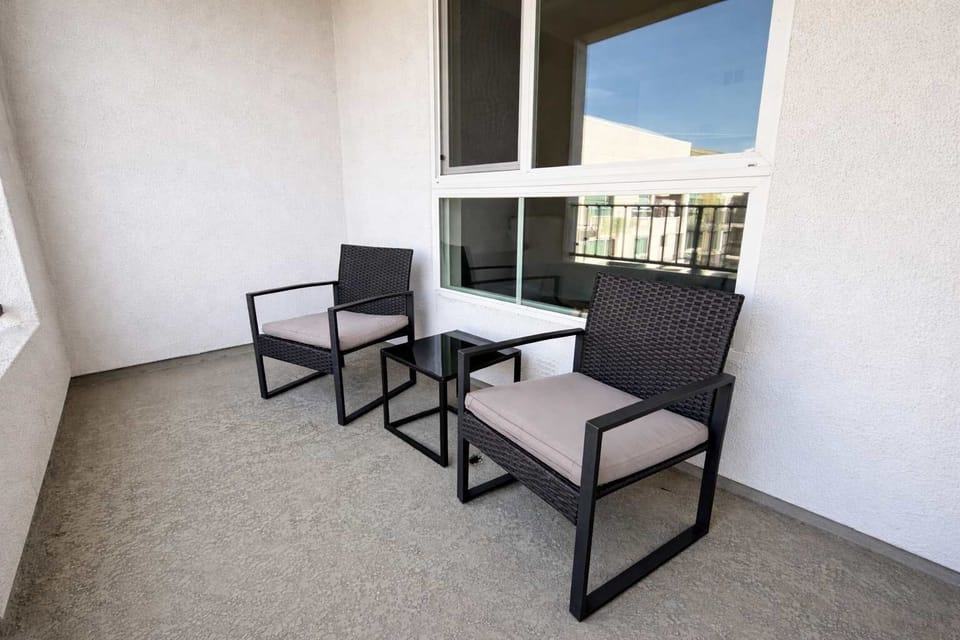 Enjoy stunning views of the iconic city from your own private balcony
