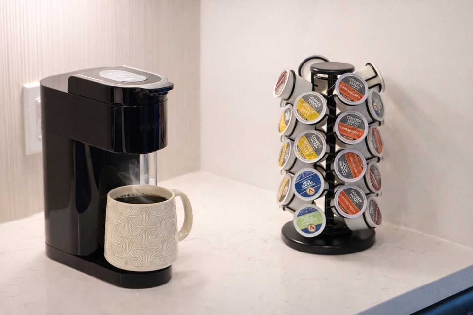 
Start your mornings right — fresh coffee at your fingertips.