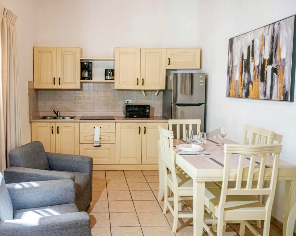Superior Villa, 2 Bedrooms | Private kitchen | Full-size fridge, microwave, espresso maker, toaster