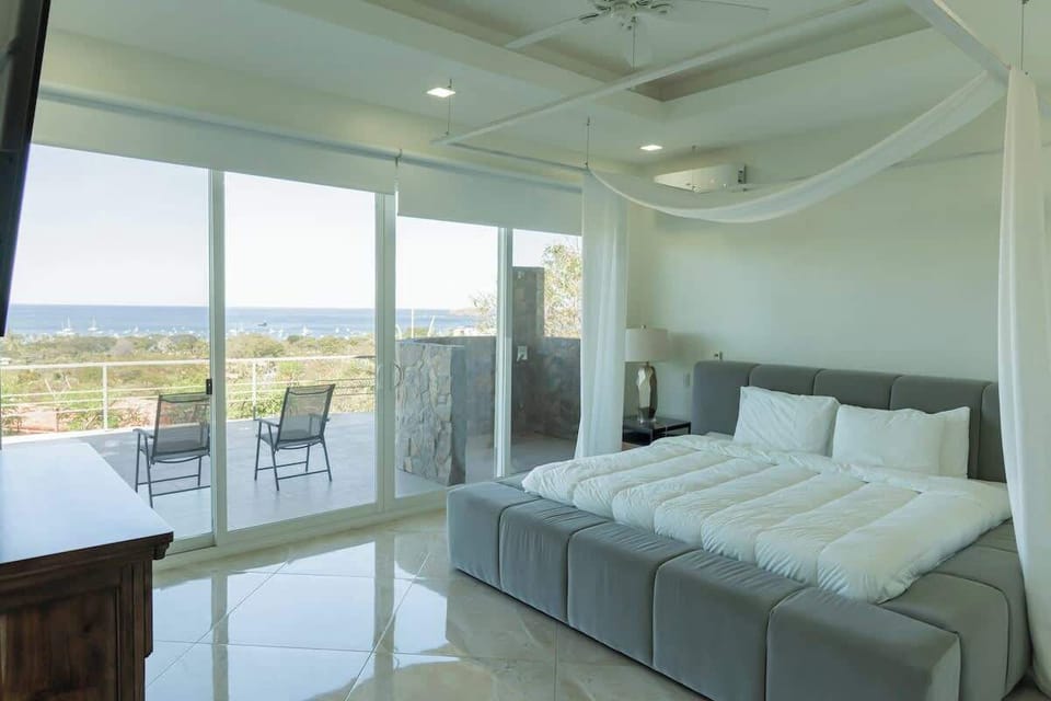Master bedroom with ocean view 