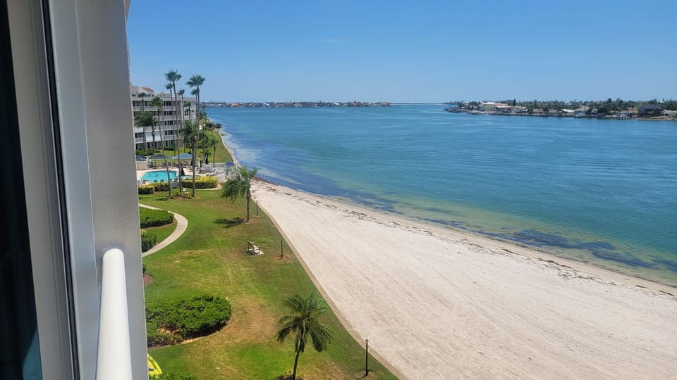 View of the bay from the balcony