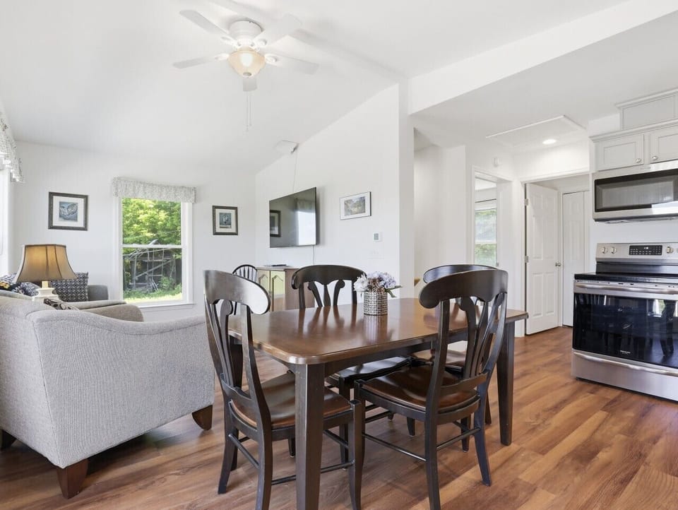 Dining Area | Hardwood Floors | Open Layout & Kitchen Access