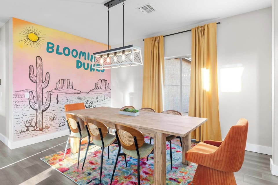 This dining space is perfect for meals that turn into memories.