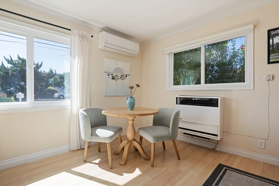 The perfect nook for morning coffee and easy starts.