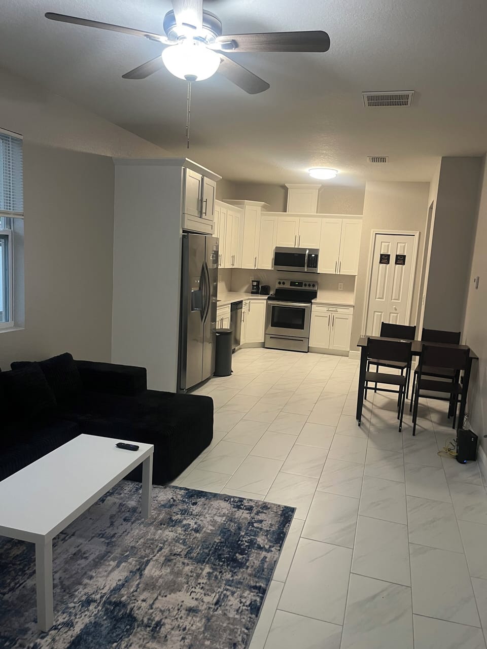 Kitchen attached to living room