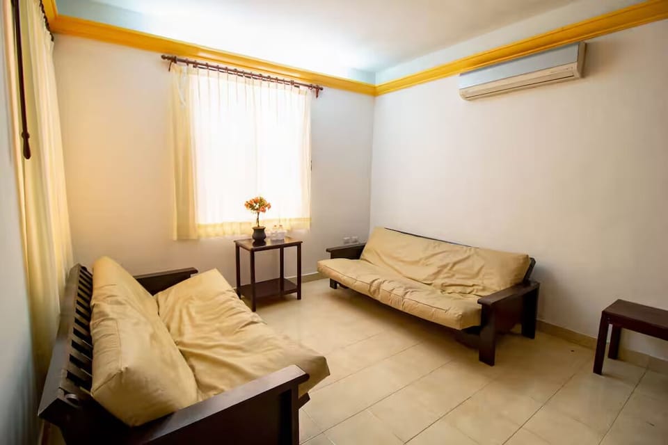 Relax on cozy seating and cool off beneath the air-conditioning.