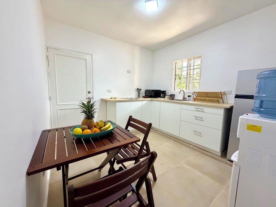 Fully equipped kitchen for cooking your own meals
