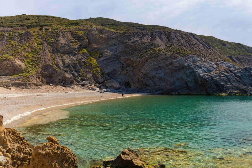 The secluded Spiaggia Piccola of Argentiera