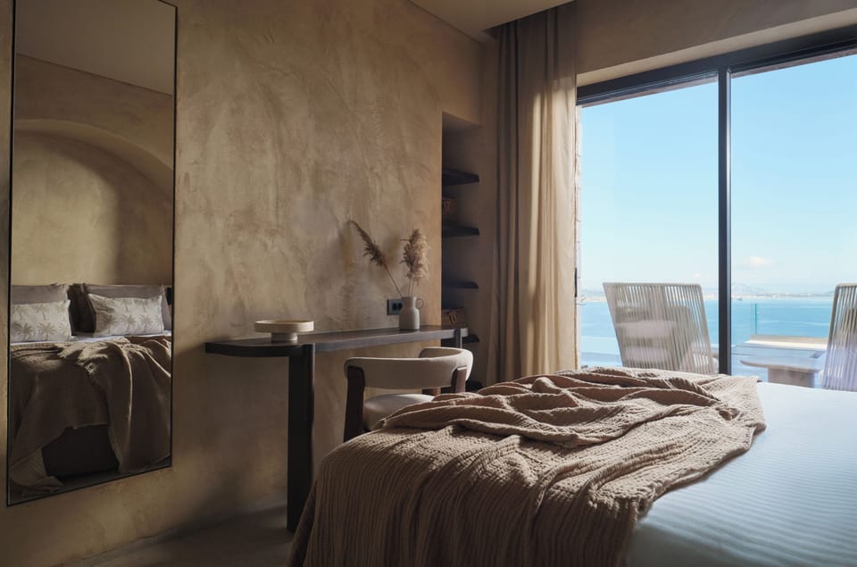 Wake to sea views and step directly onto the pool terrace.