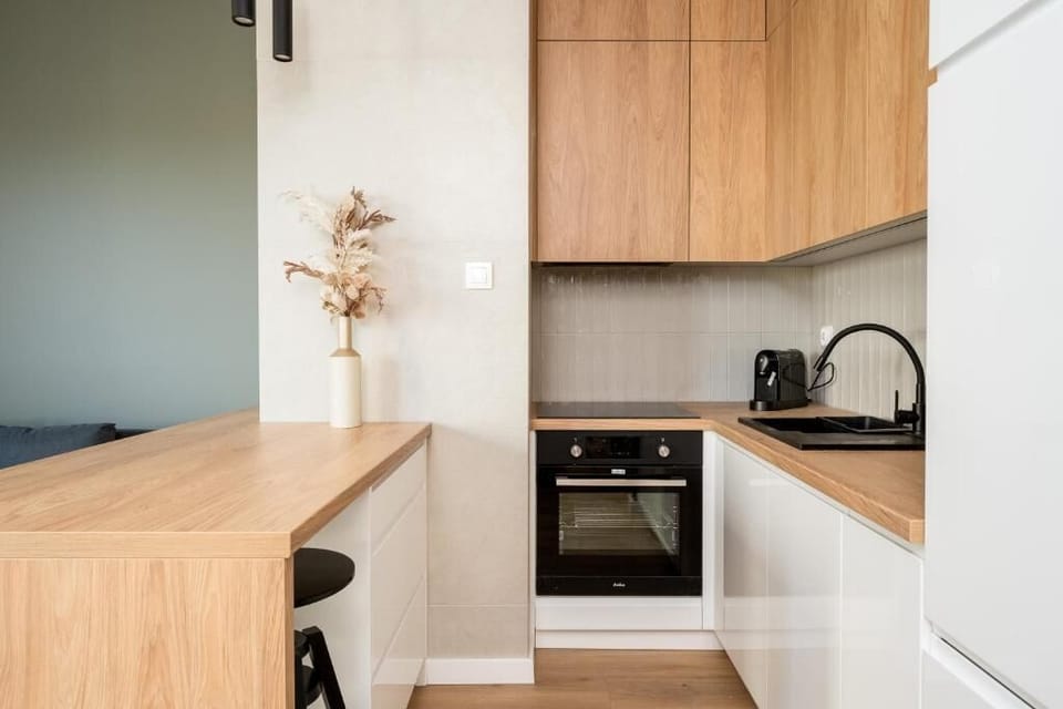 Comfort Apartment, Balcony, City View | Private kitchen
