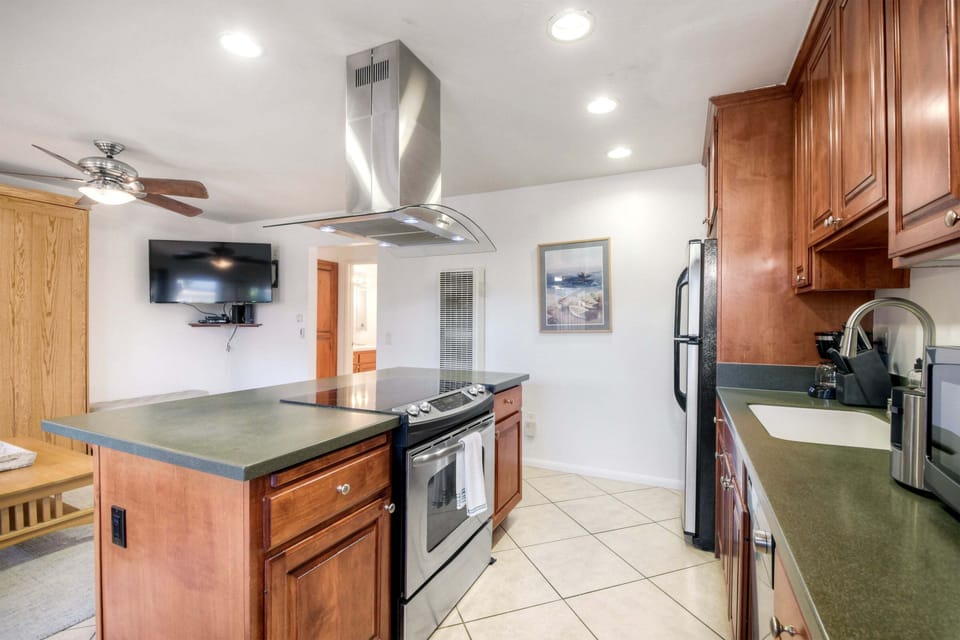 Modern kitchen with updated appliances and layout