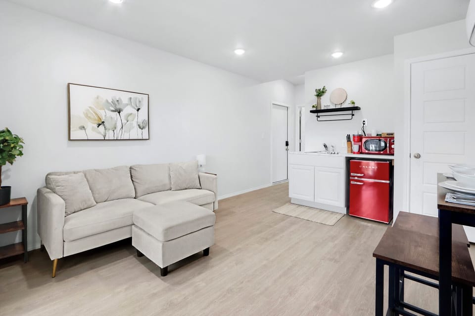 Open concept modern living area