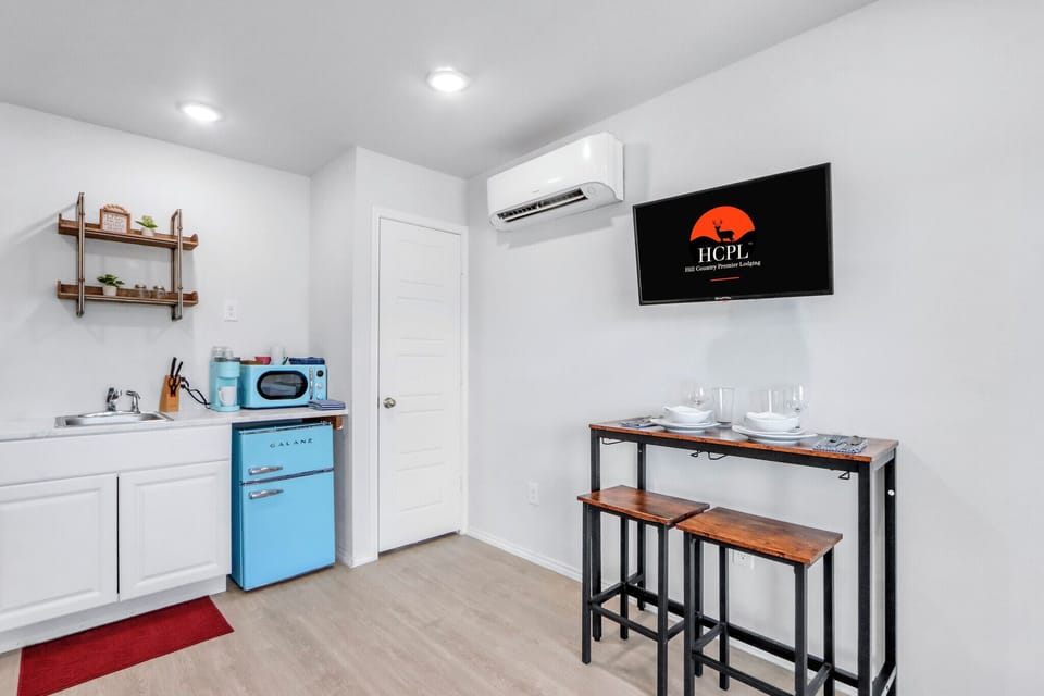 Dining space by the TV