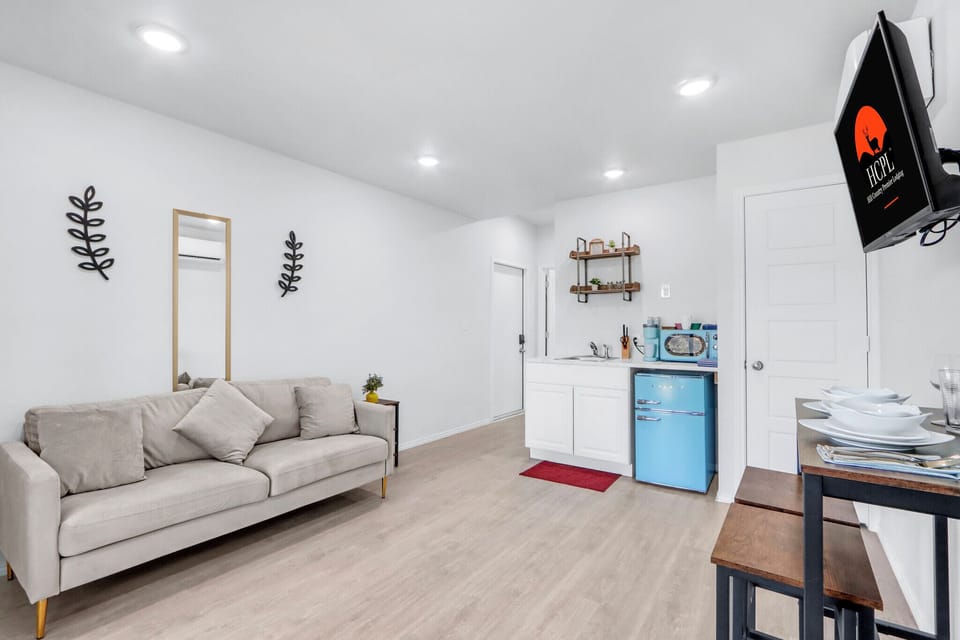 Open concept modern living area