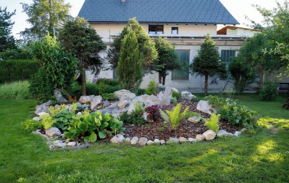 Rock garden detail.