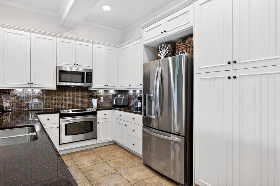Well equipped kitchen.