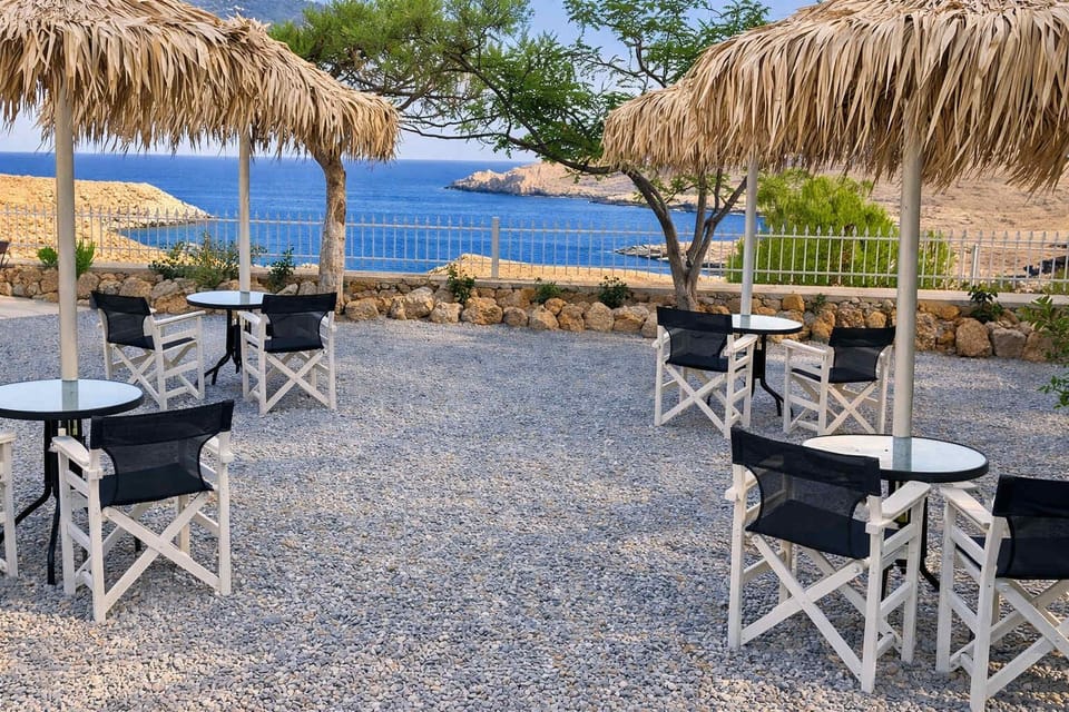 Outdoor Lounge Area with Sea View and Relaxing Seating