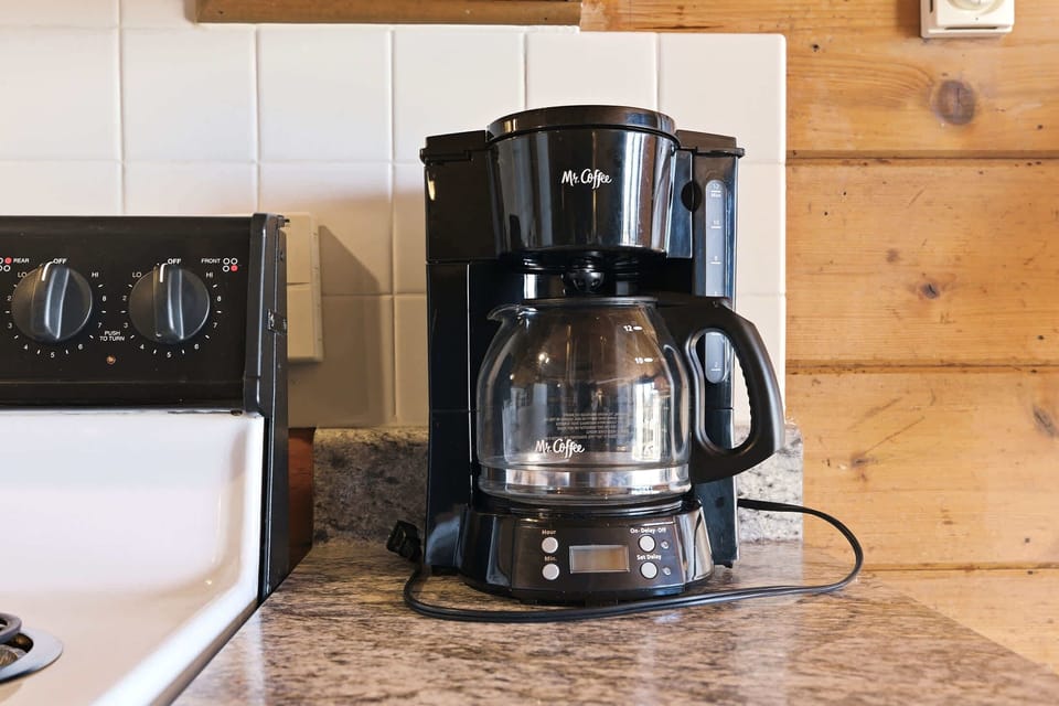 In-unit coffee maker adds convenience for relaxed mornings and quick departures.