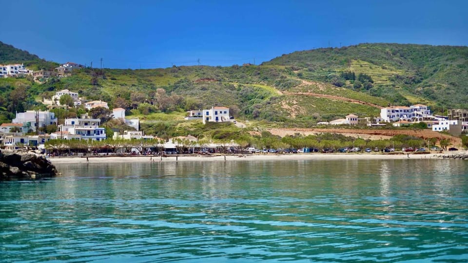 Agia Pelagia, the beachfront village that the property is located