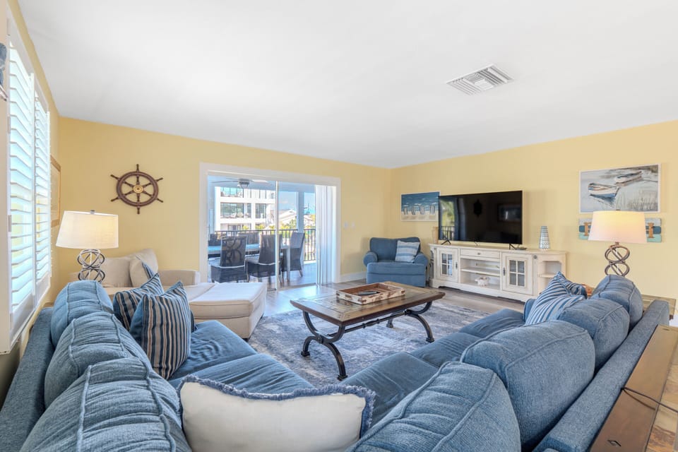 Spacious bright living room.