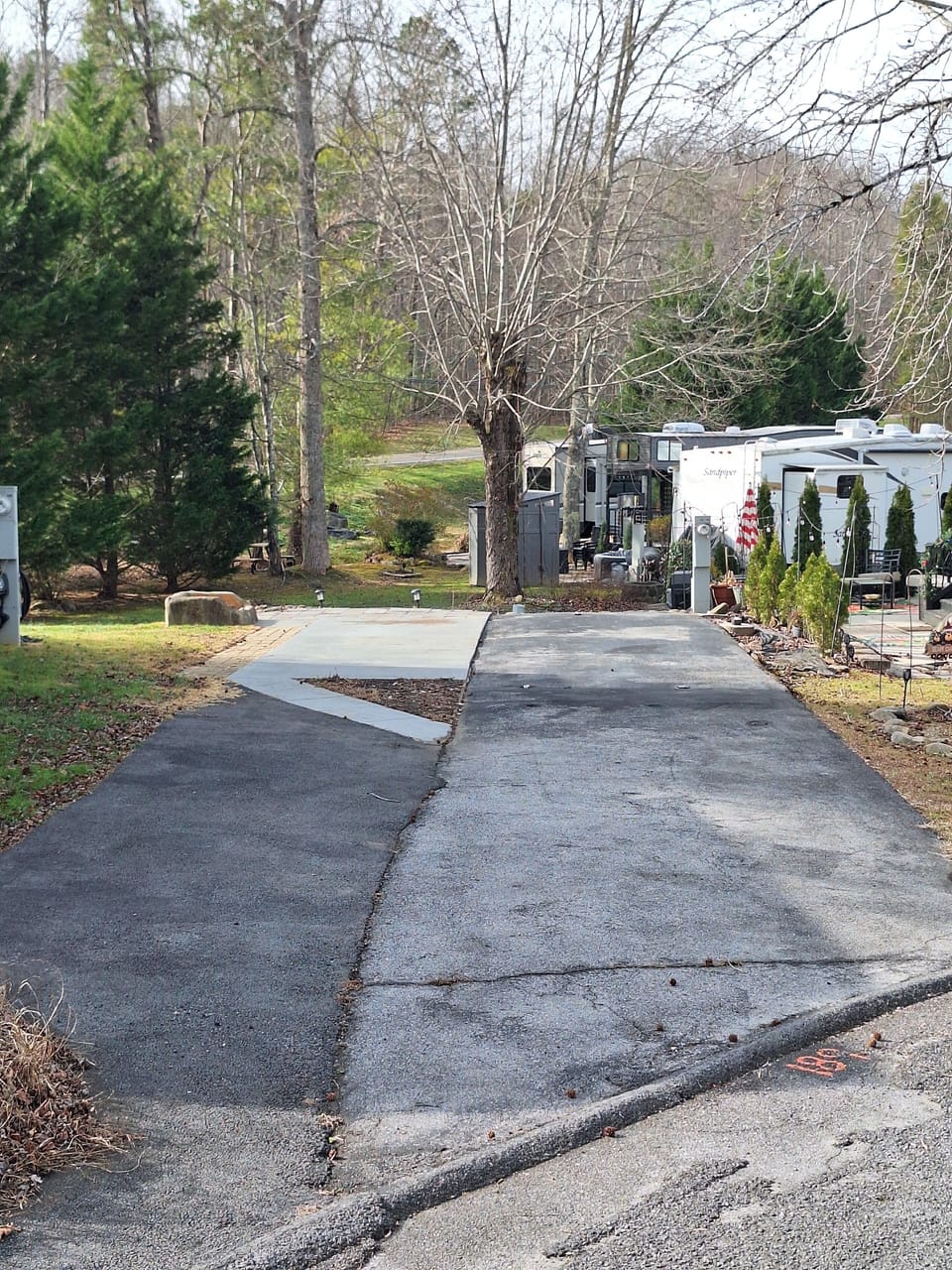 Entrance to #189 in winter