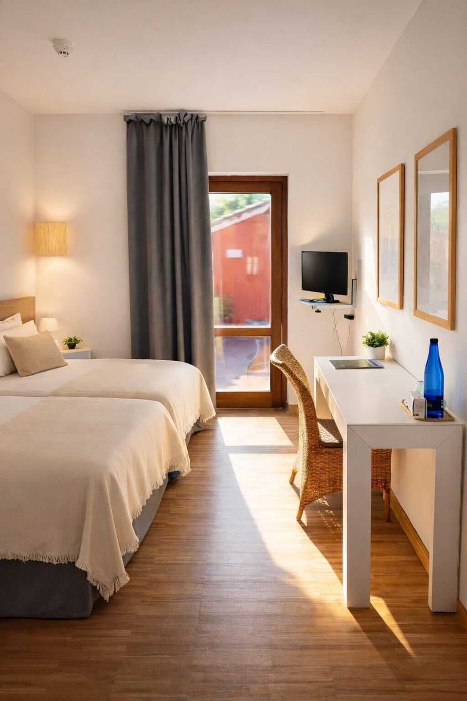 Economy Double or Twin Room, River View | Desk, laptop workspace, free WiFi