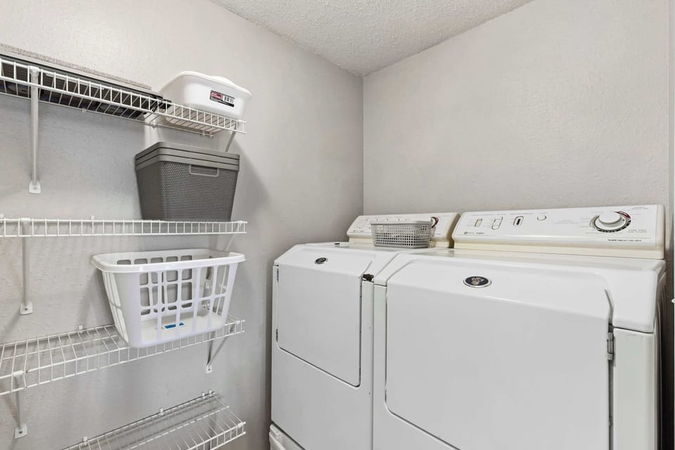Enjoy the convenience of private laundry during your stay​