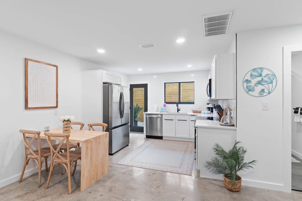 Cook delicious meals in your Fully-Stocked, Remodeled Kitchen with high end appliances