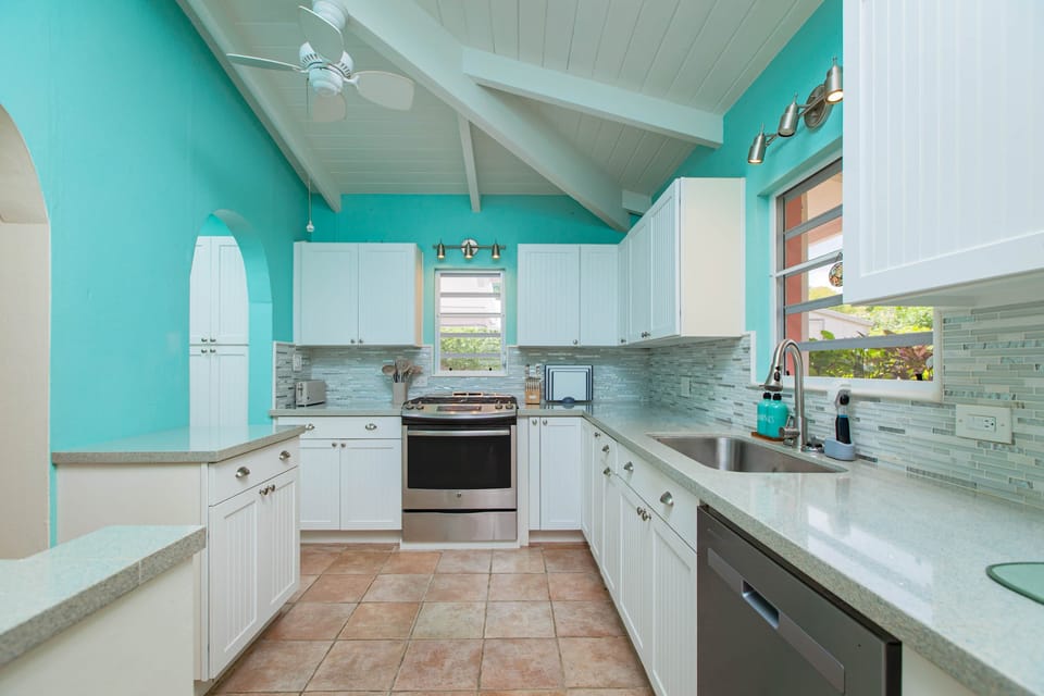 Very spacious well equipped kitchen