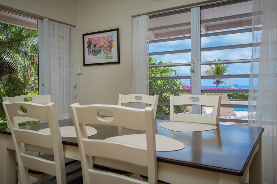 Enjoy indoor dining for 6 and an amazing view.