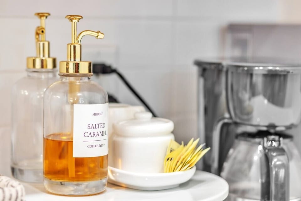 Chic counter styling with premium touches