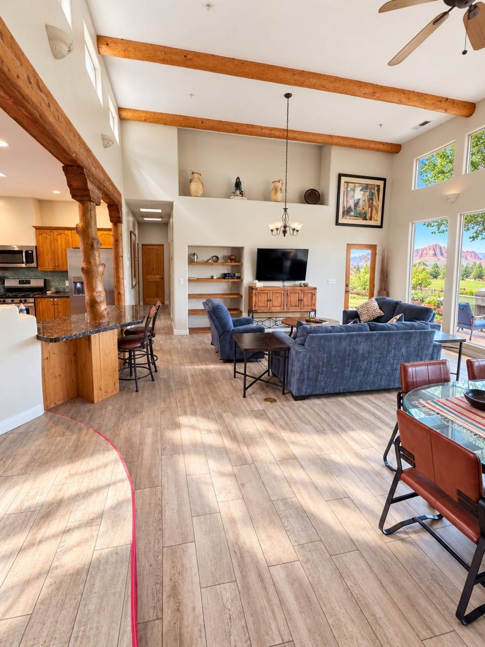 Open Concept living space and kitchen
