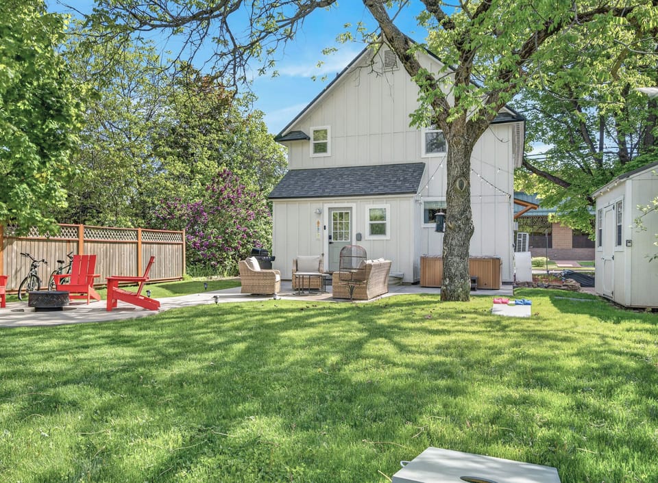 Large grassy yard — a guest favorite for families, friends, and summer evenings