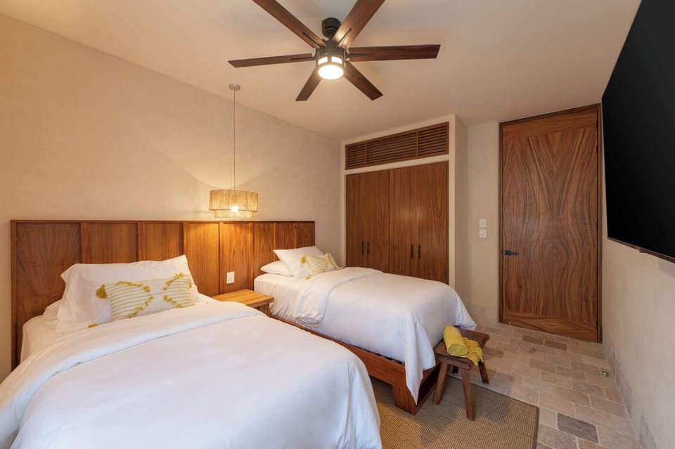 A comfortable space to unwind, watch a movie, or share time together after a day exploring.