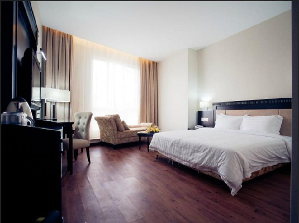 Executive Room | Desk, blackout drapes, soundproofing, iron/ironing board